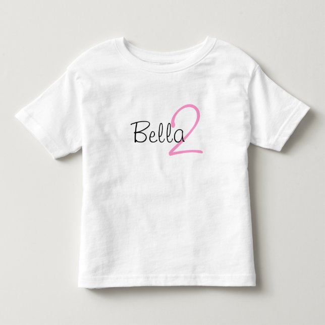 Beställnings- ålder- och namnfödelsedagTshirt Tee Shirt (Framsida)