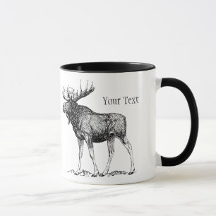 Beställnings- älgmugg mugg