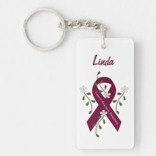 Beställnings- Aneurysmmedvetenhet Keychain Nyckelring