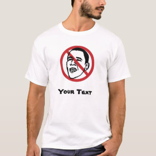 Beställnings- Anti Obama T-tröja T-shirt