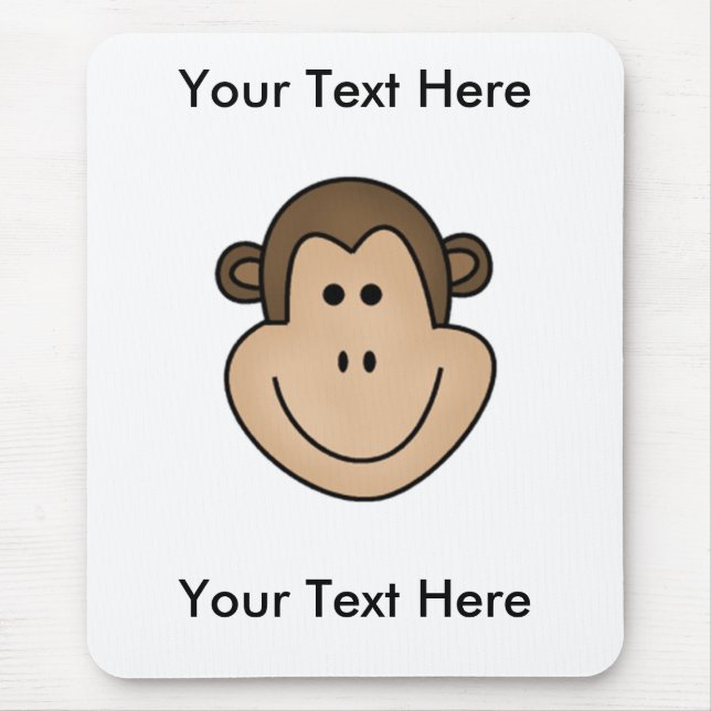 Beställnings- apa Mousepad - anpassade Musmatta (Framsidan)