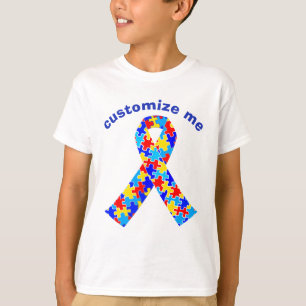 Beställnings- Autismmedvetenhetband T Shirt
