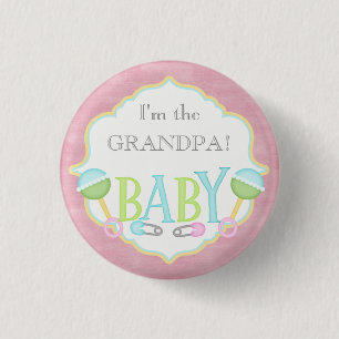 Beställnings- baby showerparty mig förmiddag som knapp