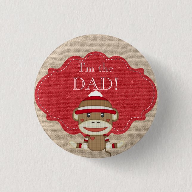 Beställnings- baby showerparty mig förmiddag som knapp (Framsida)