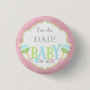 Beställnings- baby showerparty mig förmiddag som knapp