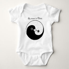 Beställnings- babybodysuitYin Yang design med T Shirt