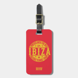 Beställnings- bagagemärkre för IBIZA Spanien Bagagebricka