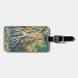 Beställnings- bagagemärkre för japansk konst bagagebricka