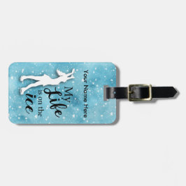 Beställnings- bagagemärkre för konståkning bagagebricka