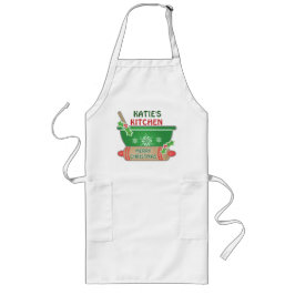 Beställnings- bagare/kockjulförkläde långt förkläde