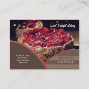 Beställnings- bageri-/cateringvisitkort visitkort