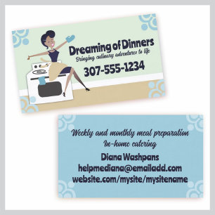 Beställnings- bakning för matlagning för visitkort