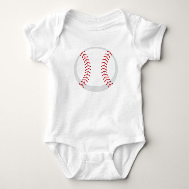 Beställnings- baseballbabyJersey Bodysuit T-shirt (Framsida)