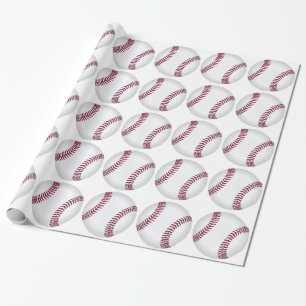 Beställnings- baseballgåva som slår in papper presentpapper