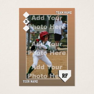 Beställnings- baseballkort visitkort