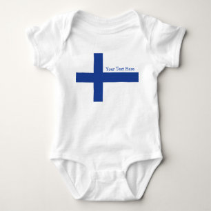 Beställnings- bekläda för finlandssvensk flagga t-shirt