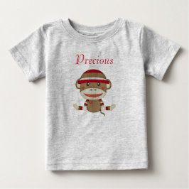 Beställnings- bekläda för sock monkeybaby t-shirt