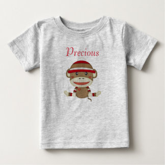 Beställnings- bekläda för sock monkeybaby t-shirt