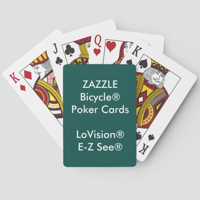Beställnings- Bicycle® poker som leker kort Spelkort (Baksidan)