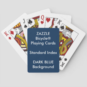 Beställnings- Bicycle® standart indexansikte som Casinokort