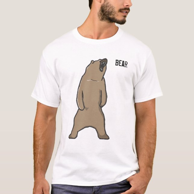 Beställnings- björnskjorta t shirt (Framsida)