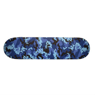 Beställnings- blåttCamo Skateboard Bräda 20 Cm