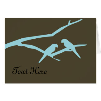 Beställnings- blåttfåglar hälsningskort