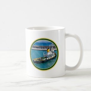 Beställnings- bogserbåtfartygmugg kaffemugg