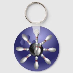 Beställnings- bowla Keychains gåvor Nyckelring