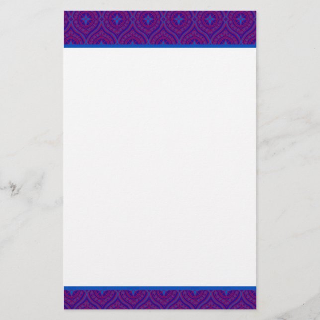Beställnings- brevpapper, Notepaper, lila, Brevpapper (Framsida)