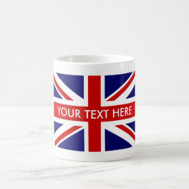 Beställnings- brittisk facklig jackflaggakaffe kaffemugg