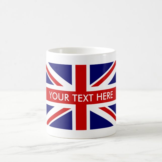 Beställnings- brittisk facklig jackflaggakaffe kaffemugg (Center)