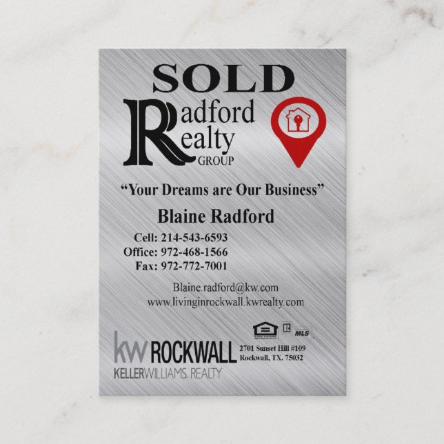 Beställnings- Businses kort (Framsida)