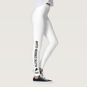 Beställnings- Cheerleading Monogram för Leggings