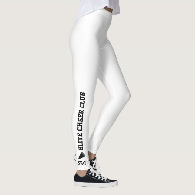 Beställnings- Cheerleading Monogram för Leggings (Höger)