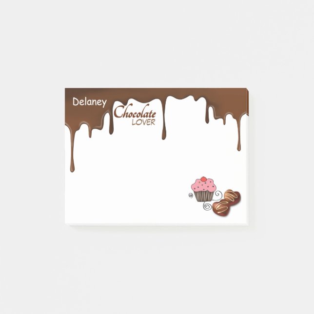 Beställnings- chokladälskare noterar Posta-det Post-it Block (Framsida)