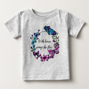 Beställnings- citationstecken för fjärils- och t shirt