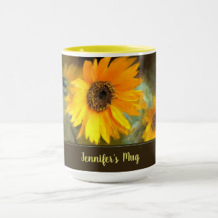 Beställnings- Combo mugg för solros