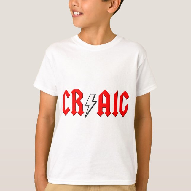 beställnings- CRAIG sten - och - rulla skjortan T-shirt (Framsida)