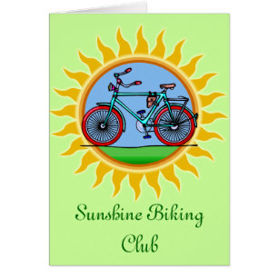 Beställnings- cykla klubblogotypbära hälsningskort