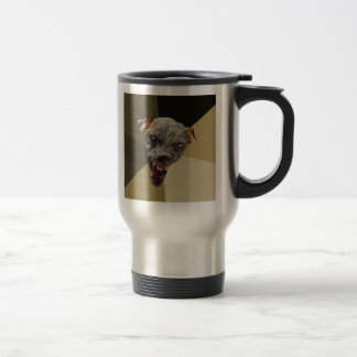 Beställnings- cynisk hundtravel mug resemugg