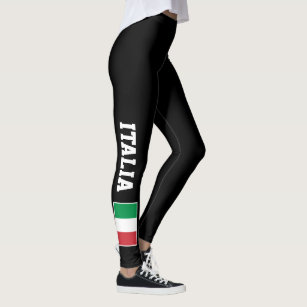Beställnings- damasker för italiensk flagga för leggings