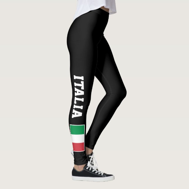 Beställnings- damasker för italiensk flagga för leggings (Höger)