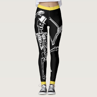 Beställnings- damasker som DANSAR SKELETT MED TOP Leggings