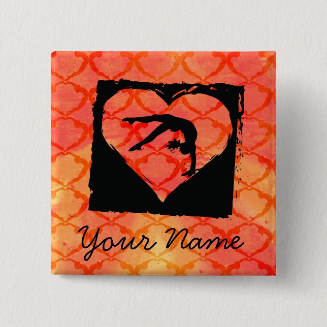 Beställnings- dansgymnastik för personlig knapp (Framsida)