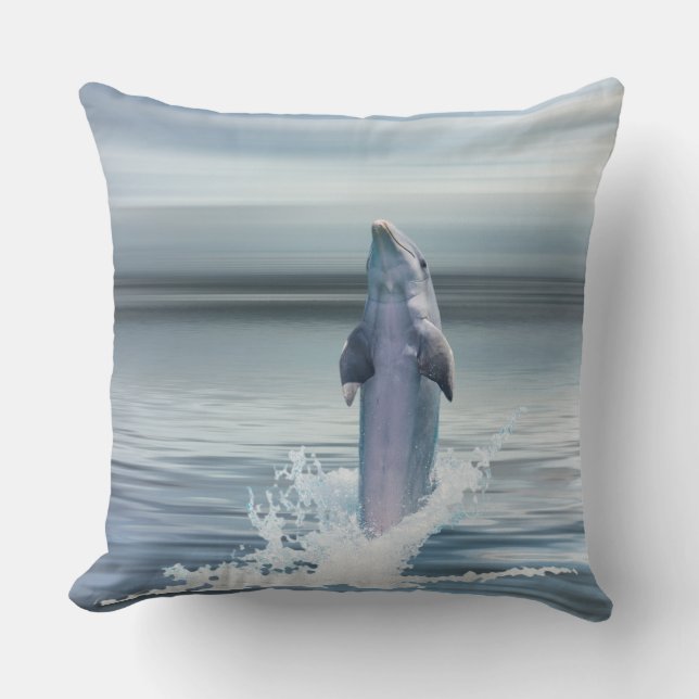Beställnings- dekorativ kudde 20" för delfin x (Framsida)
