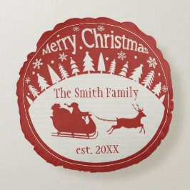 Beställnings- dekorativ kudde för vintageSanta jul