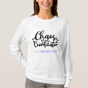 Beställnings- design för kaoskoordinatorlärare t shirt