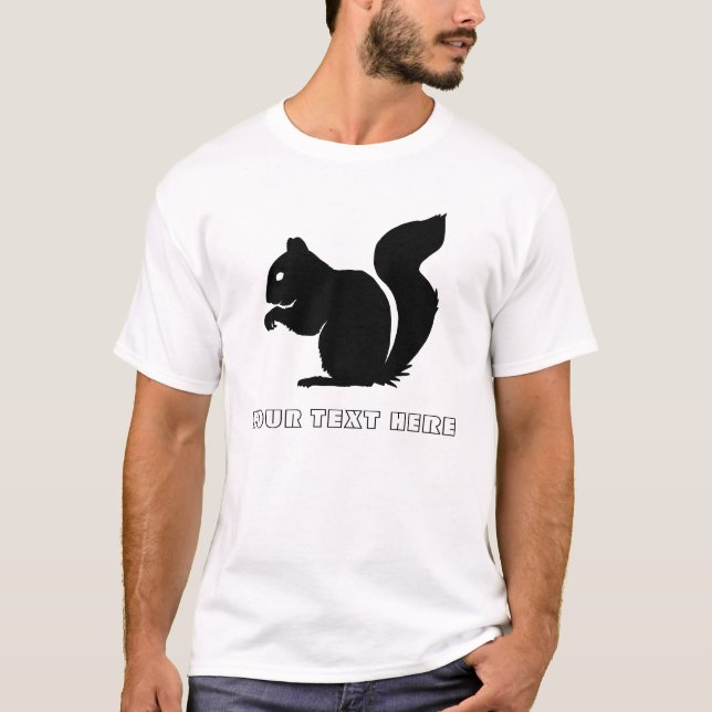 Beställnings- ekorreskjorta t shirt (Framsida)