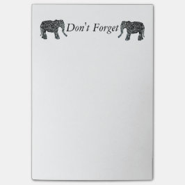 Beställnings- elefant Posta-honom anteckningsbok Post-it Block